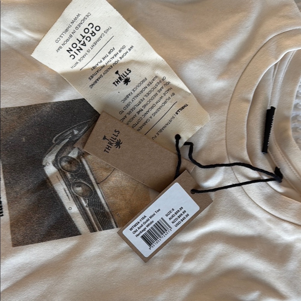 Thrills Old And Gold Mini Tee - Picture 3 of 3